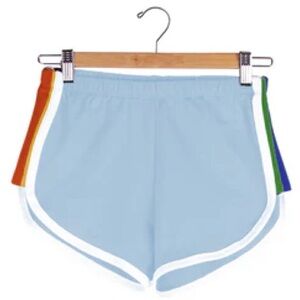 Camp Collection Ferris Shorts 3XL Light Blue with Rainbow Stripes